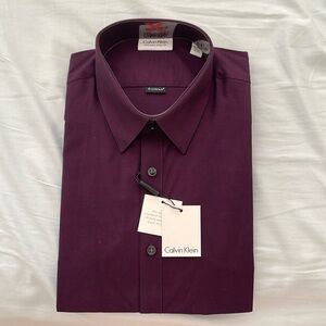 Calvin Klein Men’s Purple Button Shirt